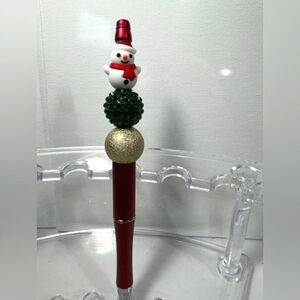 Beaded Christmas pen